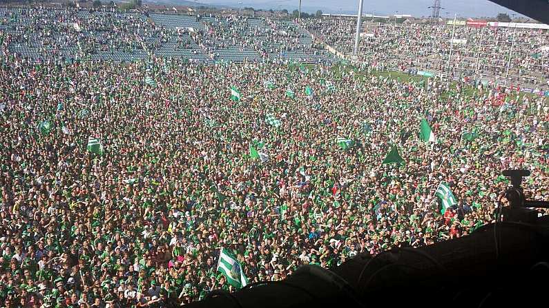 The Throngs Limerick Supporters On The Gaelic Grounds Pitch