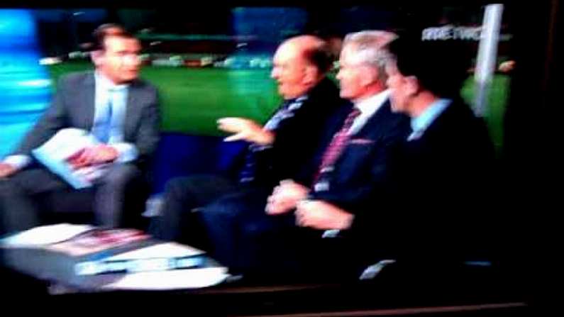 Video : Someone Tried To Interrupt The RTE Rugby Panel In Limerick Last Night.