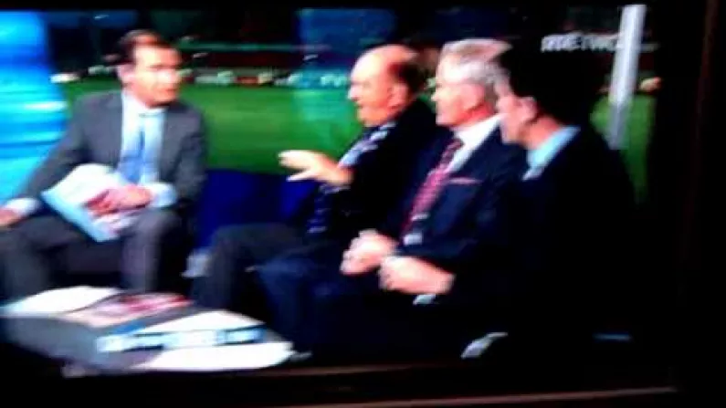 Video : Someone Tried To Interrupt The RTE Rugby Panel In Limerick Last Night.