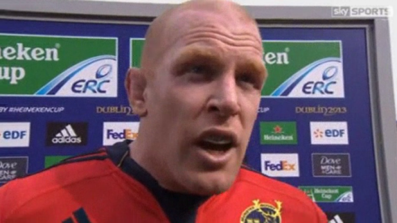 Paul O'Connell's Emotional Interview After Munster's Heineken Cup Quarter-Final Win