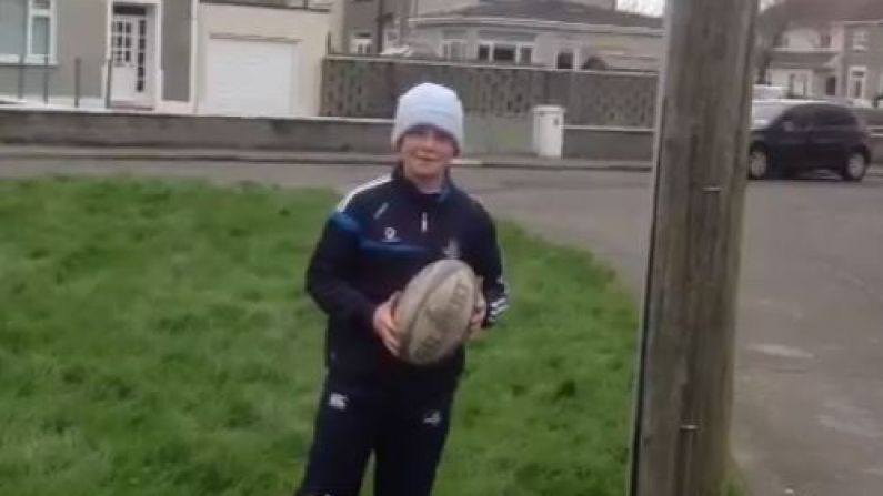 Irish Kid's Rugby Trick Shot Video Gets All Black Recognition