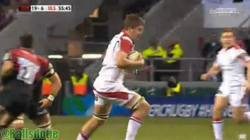 Powerful Run And Try From Iain Henderson Against Saracens (GIFs)