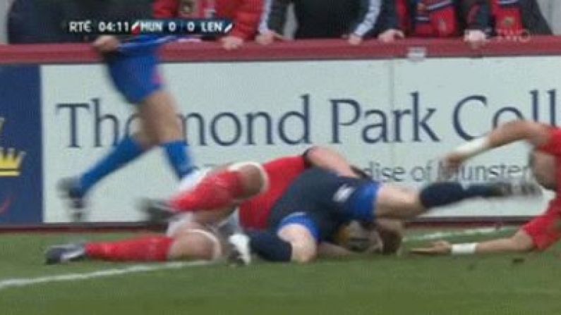 GIF: How The Hell Did Rob Kearney Not Get This Grounded?