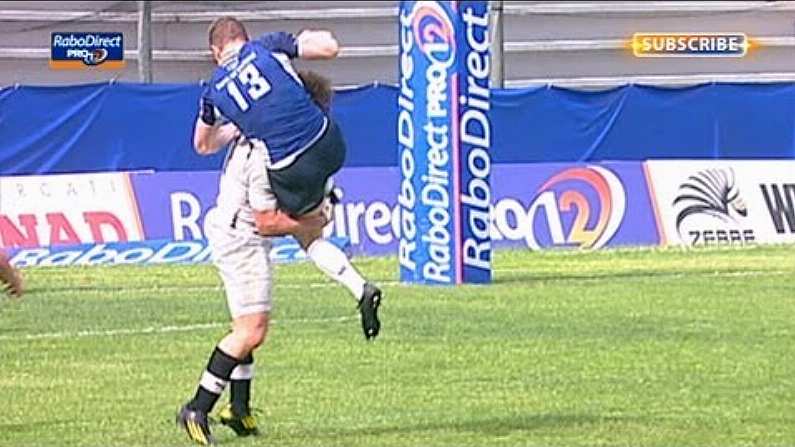 Big Hit On Brian O'Driscoll By Mauro Bergamasco