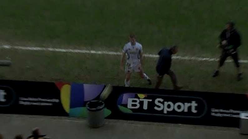 Wasps Player Lands Clearance Right Into A Rubbish Bin