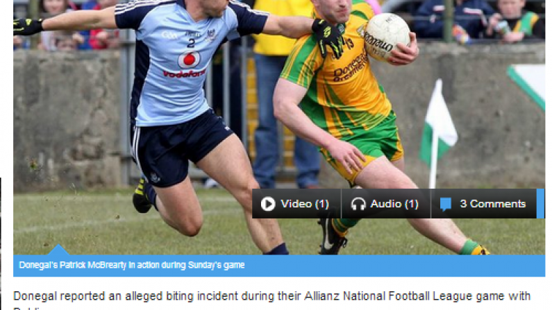 May We Draw Your Attention To A Comment On RTE's Story About The Paddy McBrearty Biting Incident?