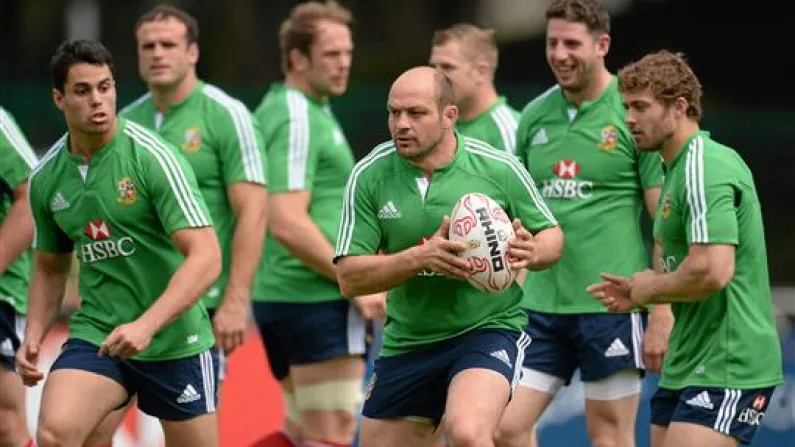 Irish Players Get Down To Action At Lions Training In Hong Kong