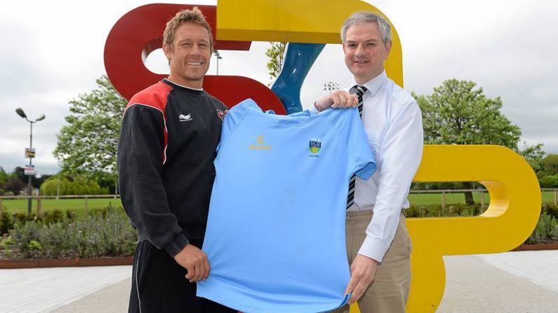 Jonny Wilkinson Was Presented With A UCD Jersey This Week