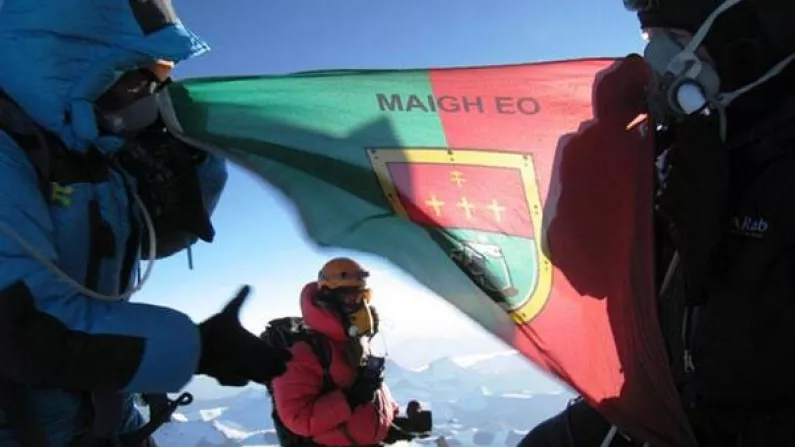 Mayo Flag On Mount Everest