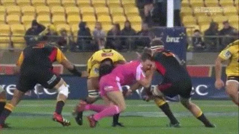 In Super 15, Even The Refs Get Hit (GIF)