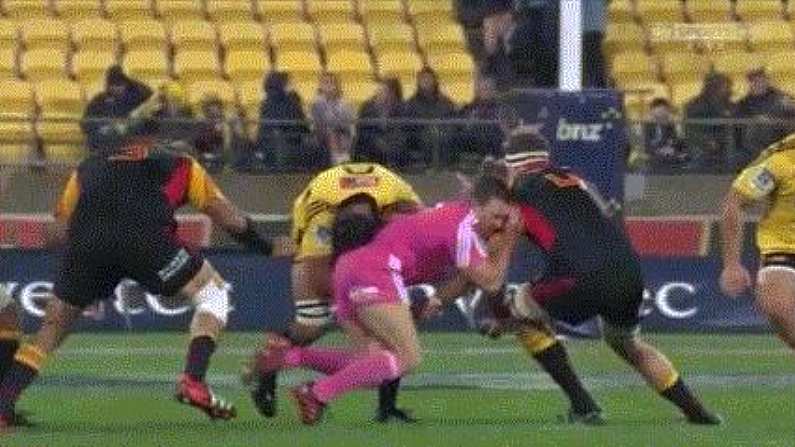 In Super 15, Even The Refs Get Hit (GIF)