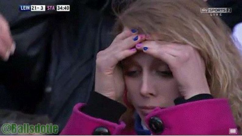 GIF: Stade Francais Fan Despairs At The RDS.