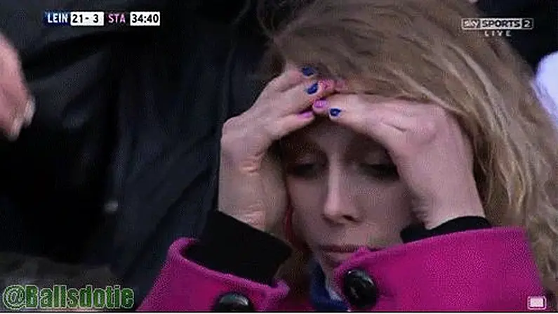 GIF: Stade Francais Fan Despairs At The RDS.
