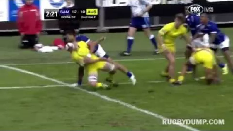 Here Is The Massive Rugby Sevens Hit Of The Day