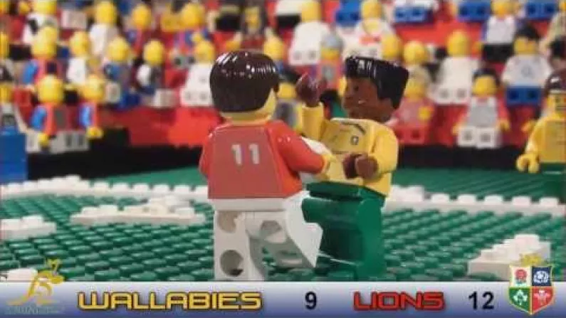 Video: George North Picking Up Israel Folau In Lego Form.