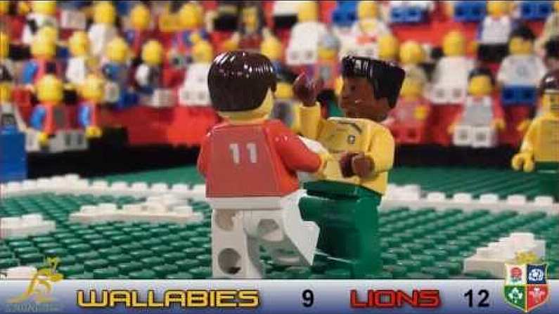 Video: George North Picking Up Israel Folau In Lego Form.