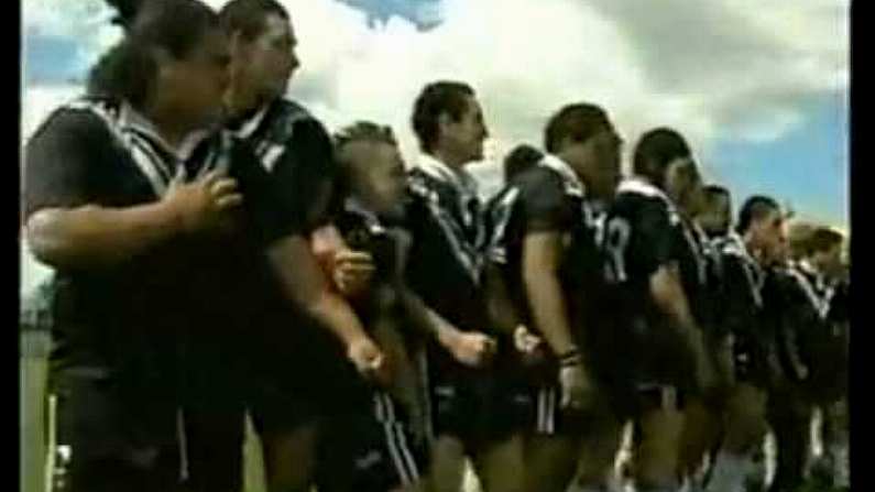 Insane Video! New Zealand Maori And Cook Island Teams Fight During The Haka.