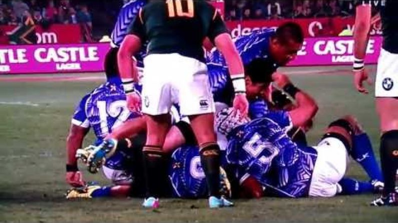 Video: James So'oialo of Samoa Grabs Adriaan Strauss Of South Africa By The Balls.ie