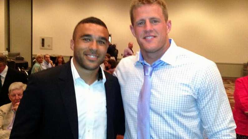 NFL Star JJ Watt Continues His Love Affair With Irish Rugby