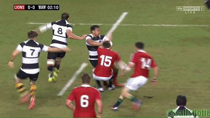 GIFs: The First Big Hit Of The Lions Tour