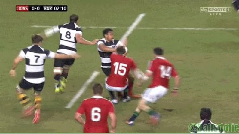 GIFs: The First Big Hit Of The Lions Tour