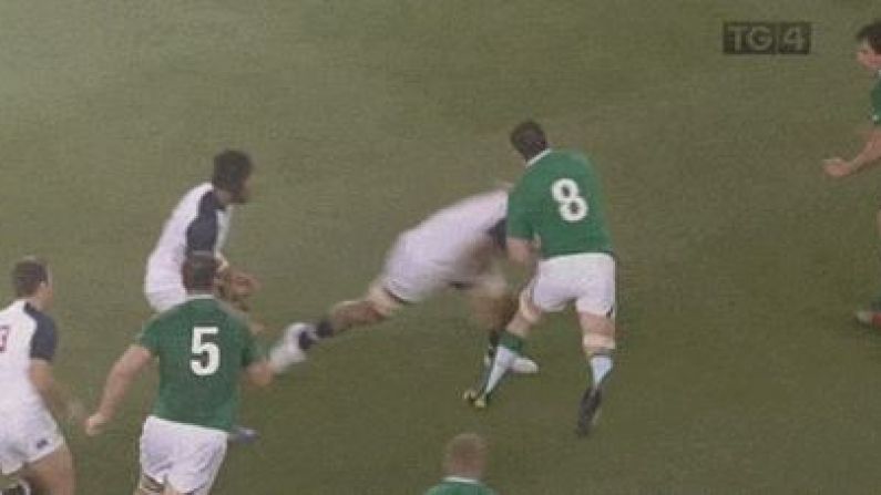 GIF: Massive Hit On Peter O'Mahony By US Flanker