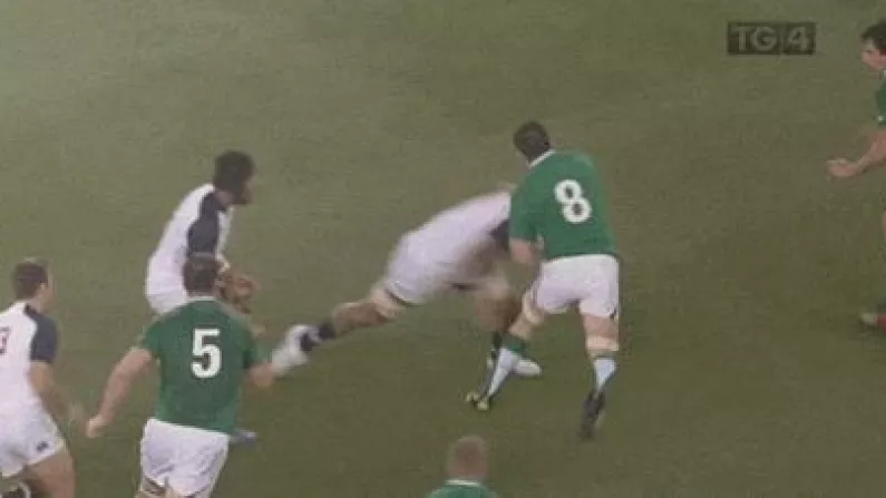 GIF: Massive Hit On Peter O'Mahony By US Flanker