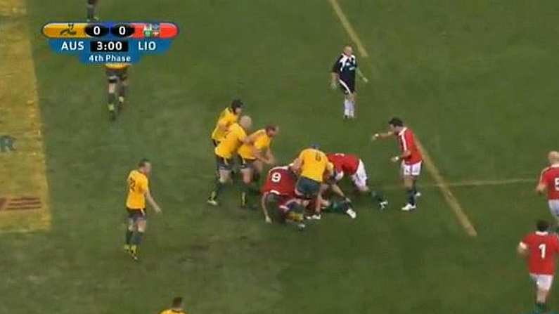 GIF: Aussie Captain Cited For Alleged Stamp On Alun Wyn Jones [UPDATED]