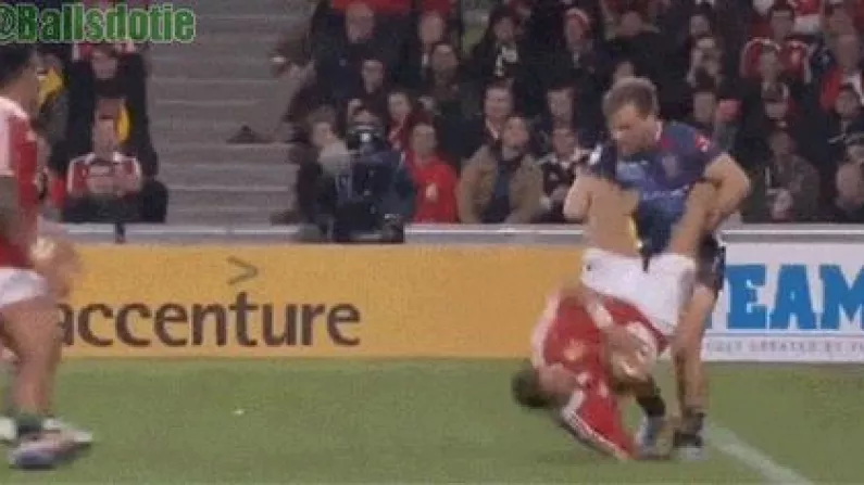 Melbourne Rebels Winger Get One Match Ban For Tackle On Simon Zebo (GIF)