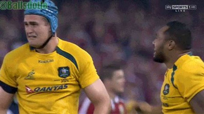GIF: Aussie Captain James Horwill Bawls His Eyes Out