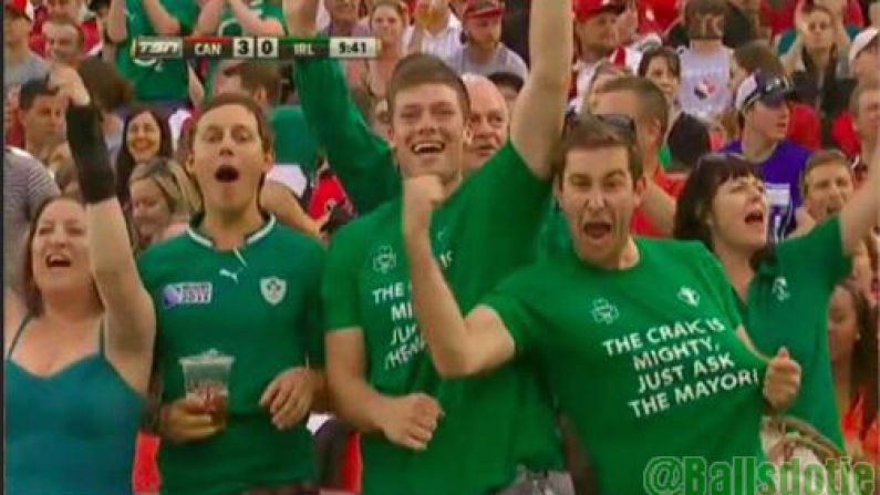 Some Brilliant T-Shirts By Irish Fans At The Canada Game