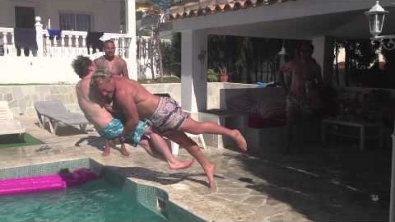 The Biggest Hit Of The Weekend Is From A Rugby Player's Stag