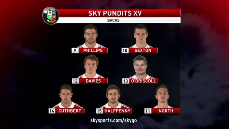 Three Irish In The Sky Pundits XV For The First Lions Test