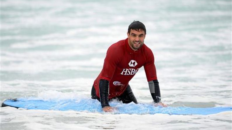 Gallery: Conor Murray And Rory Best Go Surfing.