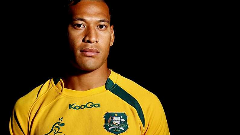 Video: Isreal Folau's Brilliant Intercept Try For Australia Against The All Blacks.