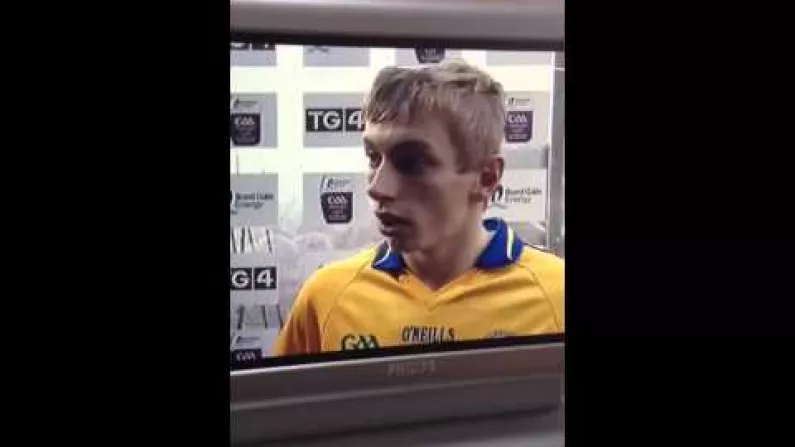 Video: Clare U-21 Hurler Looks Forward To Playing Wexford, Has No Idea Antrim Won.