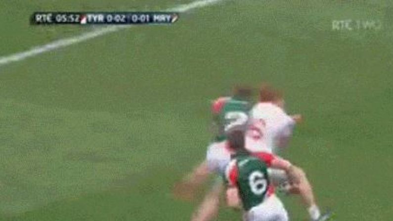 GIF: Big Tom Cunniffe Hit On Peter Harte