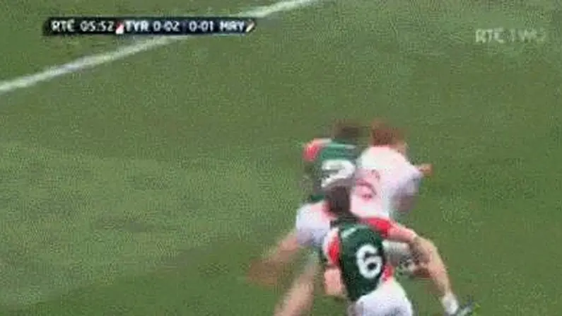 GIF: Big Tom Cunniffe Hit On Peter Harte