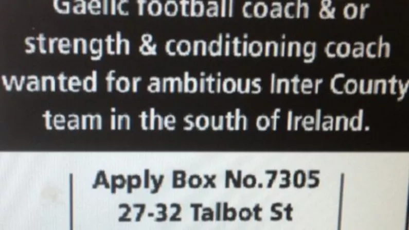 Southern Inter County Team Advertises For Manager And Coach In The SIndo.