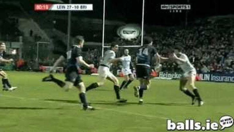 Retro GIF: Shane Horgan's Beautiful Reverse Pass To BOD