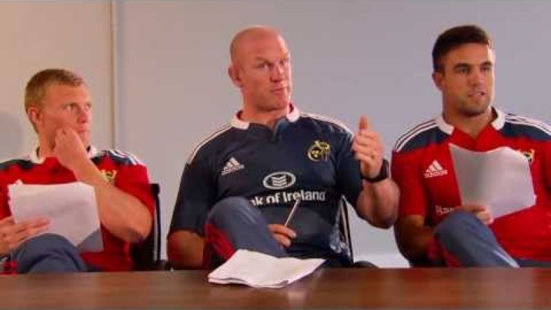 O'Connell, Earls And Murray Interview Fans For Munster Rugby Jobs