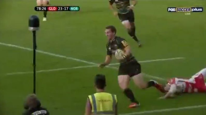 Video: George North Tears Up The Gloucester Defence