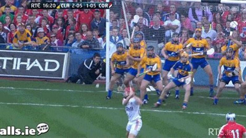 GIF: 12 Men On The Clare Goal Line Could Not Stop This Anthony Nash Rocket