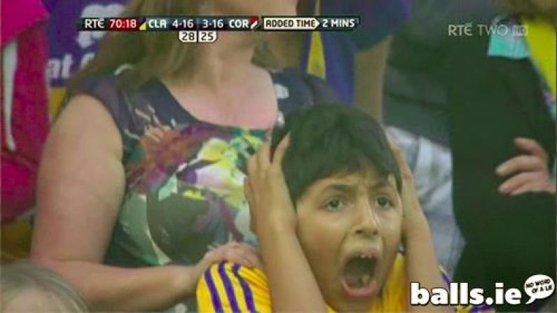 GIF: Great Reaction From Young Clare Fan