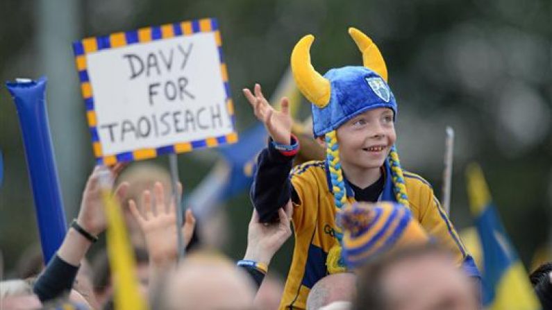 Picture: The Davy For Taoiseach Signs Are Ready At Clare's Homecoming.