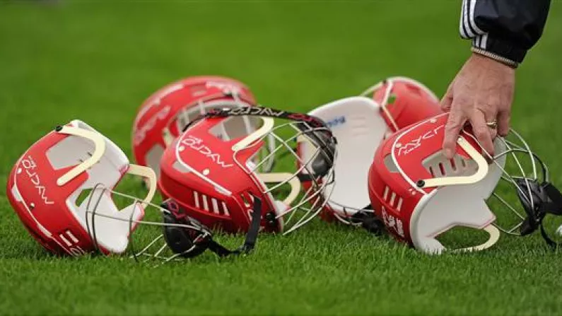 Picture: Lar Corbett And Tommy Walsh's Personalised Helmets For Super 11s Hurling Series