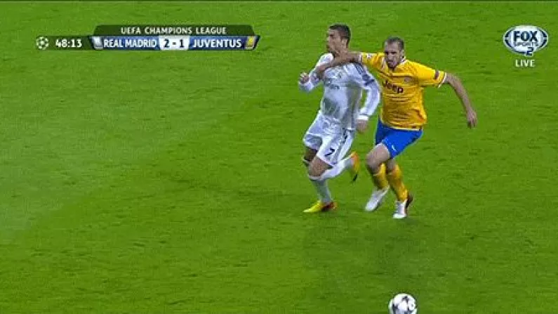 GIF: Cristiano Ronaldo Really Made A Meal Of This
