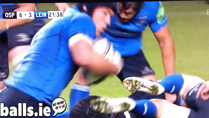 GIF: Sean O'Brien Demolishes Dan Biggar With Hand Off