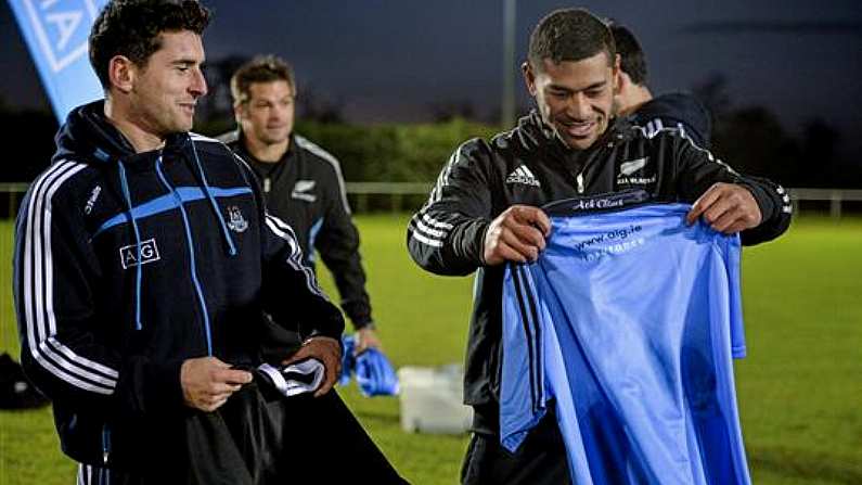 Photos: The All Blacks Meet The All Ireland Football Champions