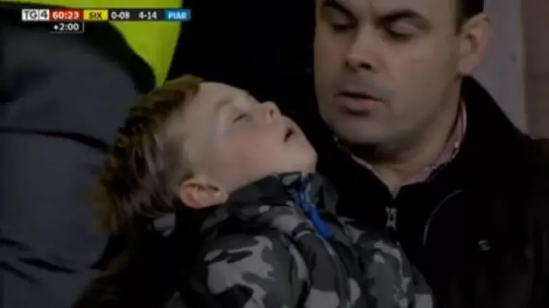 The Excitement Of Na Piarsaigh v Sixmilebridge Proved Too Much For This Kid